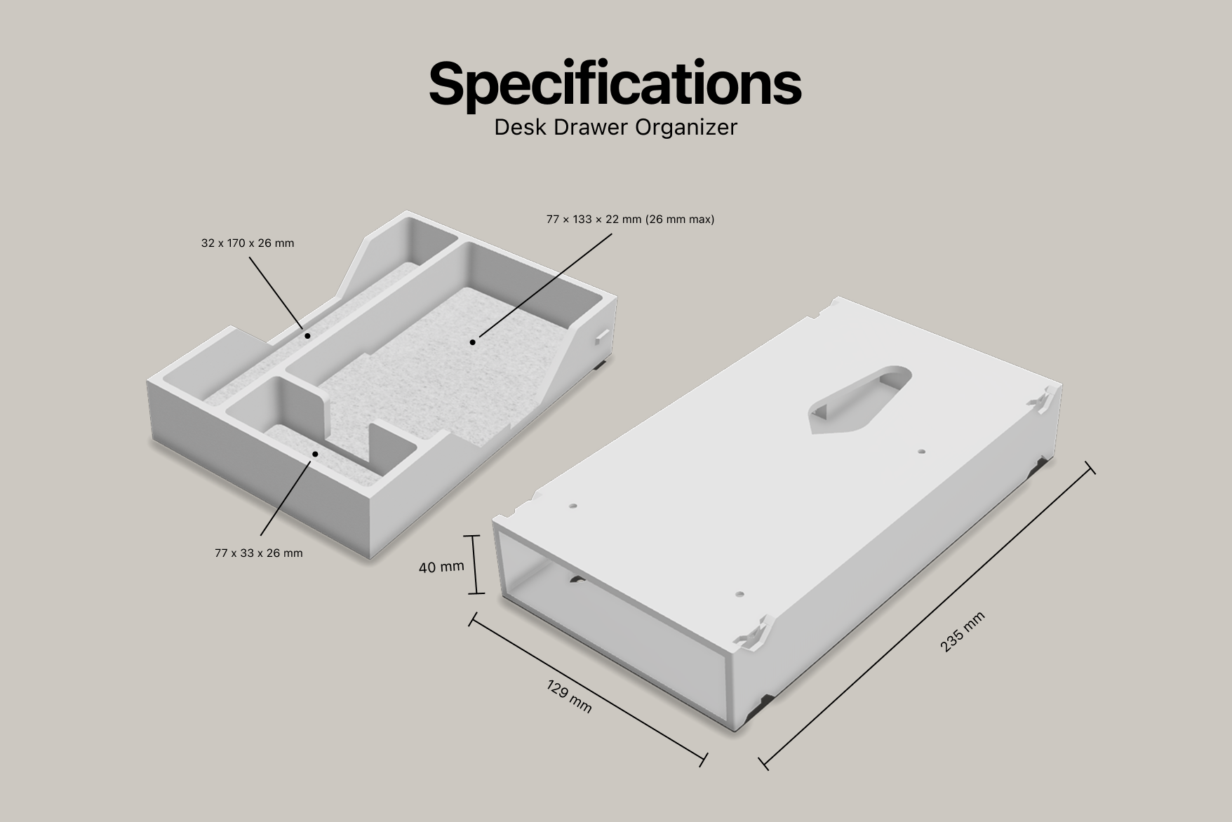 Note Card Drawer Dock