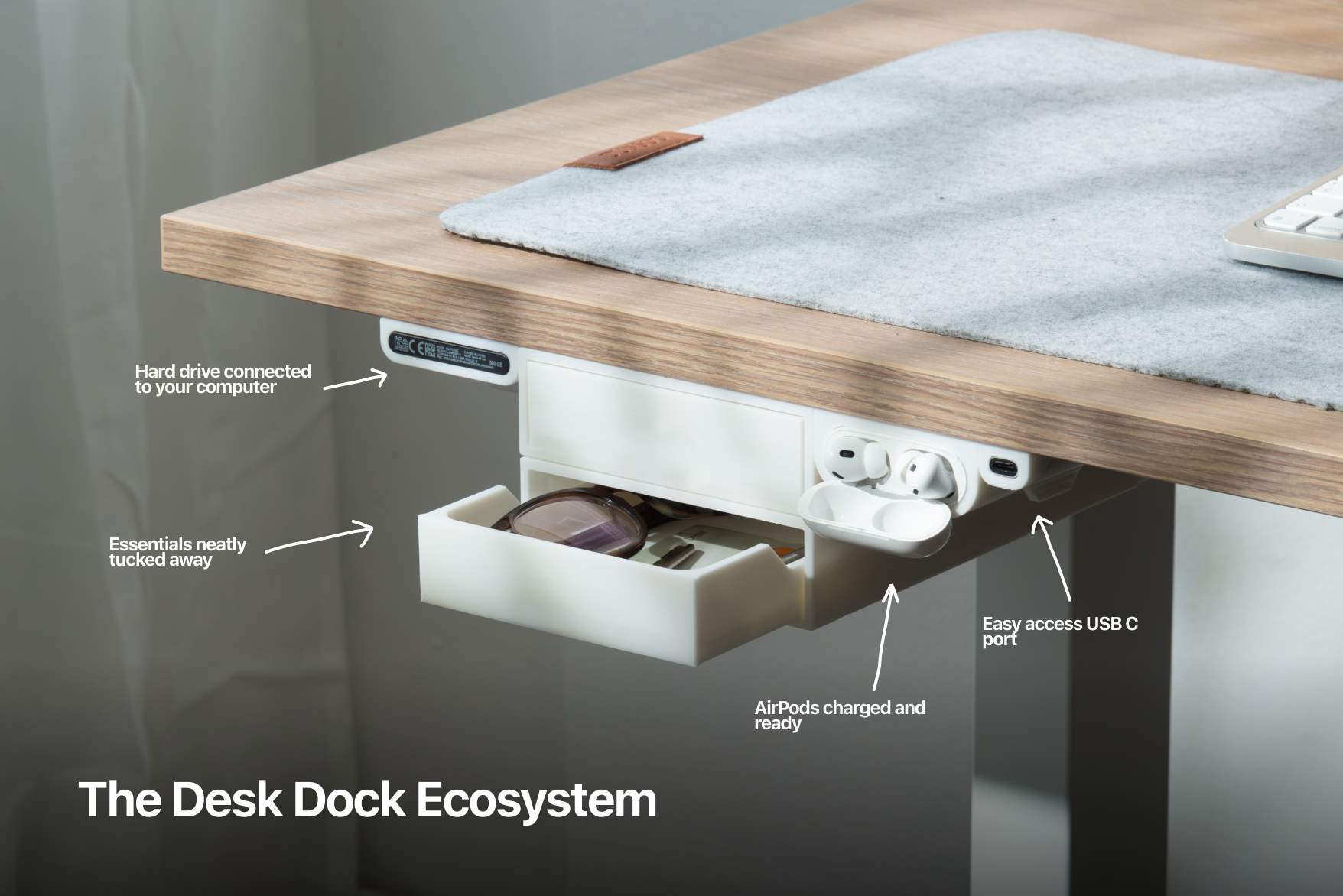 Desk Essentials Drawer Dock